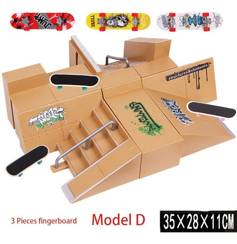 Finger Skateboard Rampa Pista + Finger Skateboard