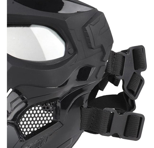 / Máscara De Máscara De Cara Completa Con Protección Negro