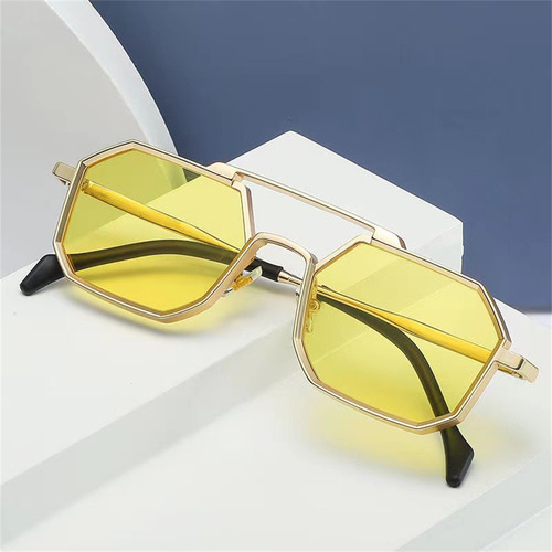 Gafas De Sol De Metal, Gafas De Sol A La Moda, Dobles