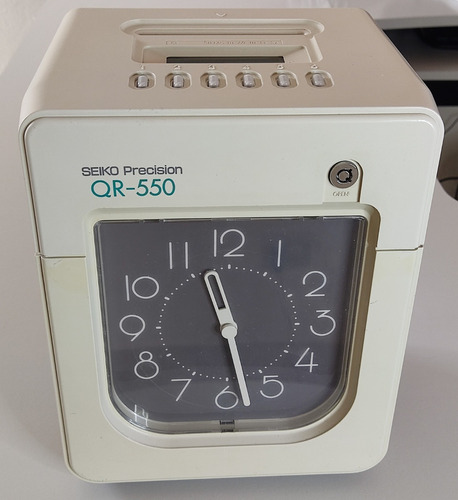 Reloj Checador Automático/electrónico De Buzón Seiko Qr-550