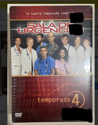 Dvd  Serie Sala De Urgencias (temporada 4) Original