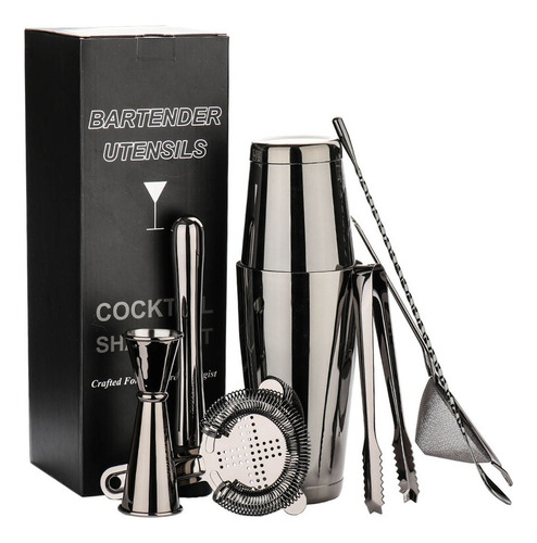 8x Barman Kit Coctelera Set De Barra De Acero Inoxidable