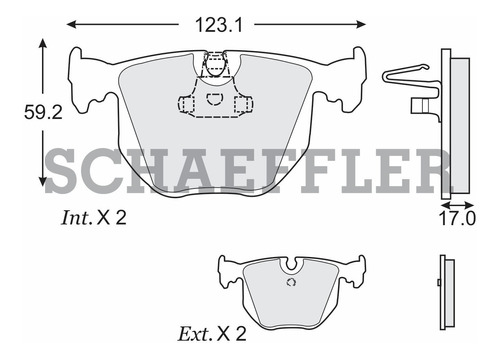 Balatas De Disco Traseras Bmw X3 3.0i 2005 3.0l Ruville