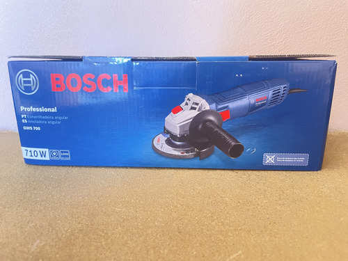 Miniesmeriladora Angular 4-1/2 PuLG. Bosch Gws 700 Sellado (Usado)