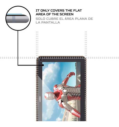 Protector Mica Pantalla Para Tablet Wolder Mitab Genius
