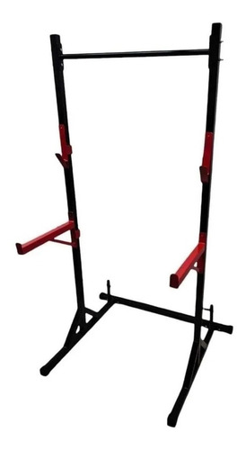 Rack Con Soporte Sentadillas 180cm Barra Pesas