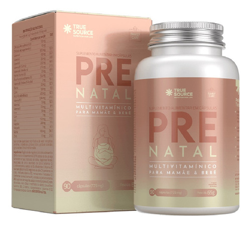 Suplemento Pre Natal - True Source 90 Cáps.
