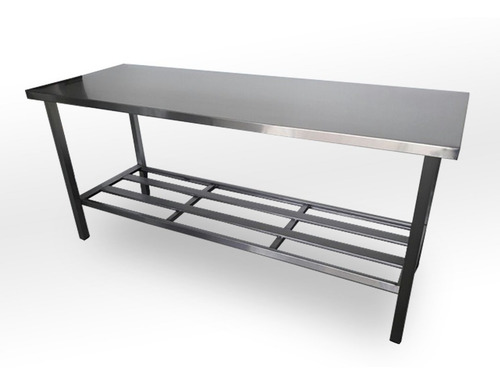Mesa Trabalho 1.40x70x95cm Inox 304 Manipulação E Preparo Desenho Do Tecido Das Cadeiras Liso