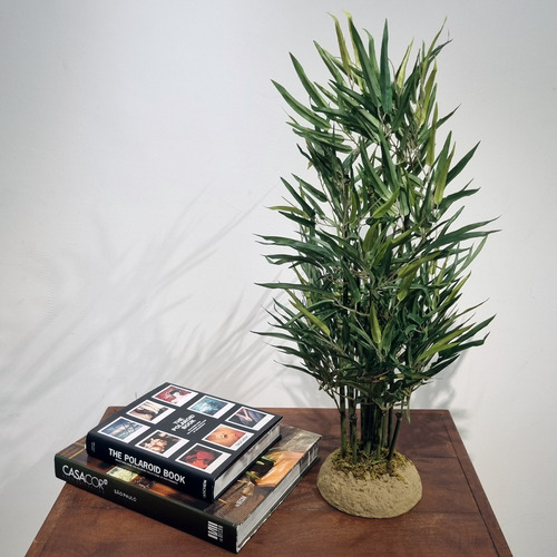 Muda Mini Bambu Artificial Premium Com Base 65cm