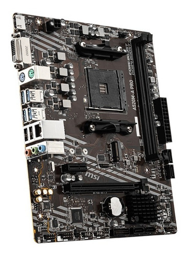 Tarjeta Madre Msi A520m-a Pro Ddr4, Pci-e Gen3, Amd Am4