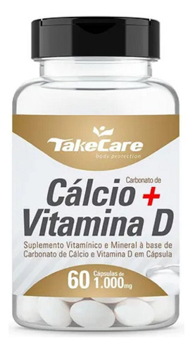 Suplemento Cálcio + Vitamina D Takecare 60caps