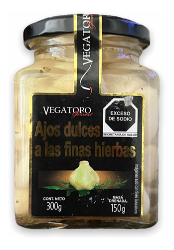 Ajos Dulces A Las Finas Hierbas 300g Vegatoro Gourmet