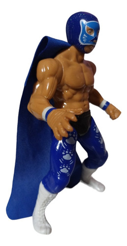 Muñeco De Lucha Libre - B L U E Panther- Accesorio Incluido