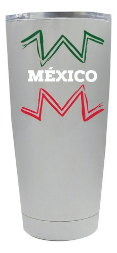 Vaso Térmico Termo Pm Shop 20 Oz México Od76943 Color Blanco