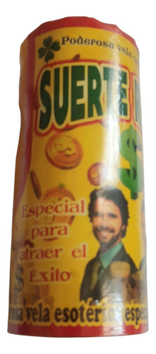 Velón Cirio Suerte Rápida - Atrae Éxito Buena Fortuna Suerte