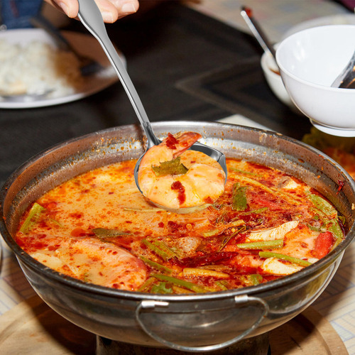 Cucharón Hondo Para Servir Salsa, Cuchara De Acero Inoxidabl