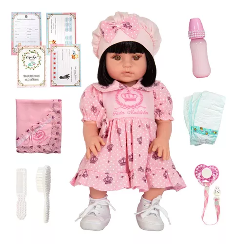 Boneca Baby Grande com Roupa de Fada Madrinha Realista - Cegonha Reborn  Dolls - Boneca Reborn - Magazine Luiza