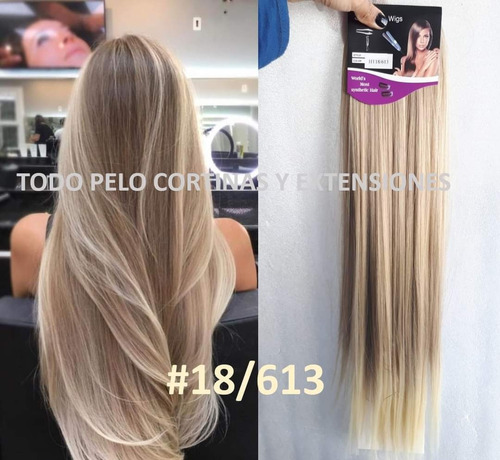 Extensiones Cortinas Californianas Simil Pelo Natural 6capas