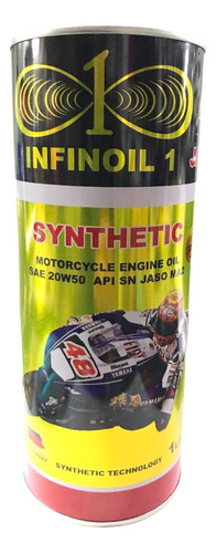 Aceite Sintetico 20w-50 Infinioil 1 4t 1l Moto
