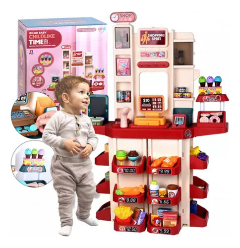 Super Mercado De Juguete Para Niños 71 Piezas Mas Set Medico