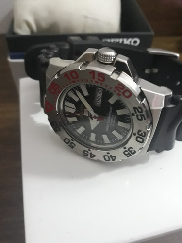 Relógio Seiko Monster Automático, Pulseira De Borracha