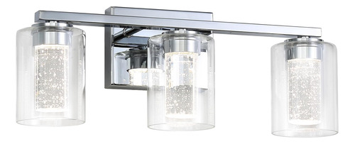 Aplique De Baño Led Regulable Cromado Con Cristal 2700k-6500