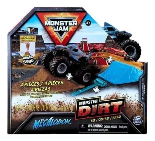 Monster Jam Dirt Starter Pack Rampa Vehiculo Arena Juguete