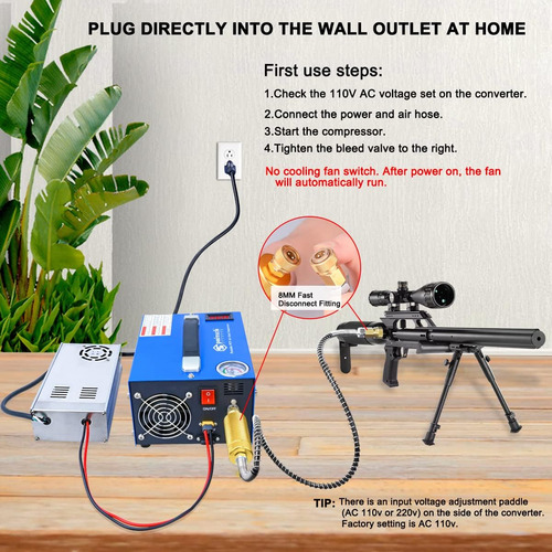 Compresor De Aire Pcp, Portátil 4500psi/30mpa, Libre De A...