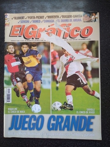 Revista El Gráfico Riquelme Saviola 13/4 1999 N4149