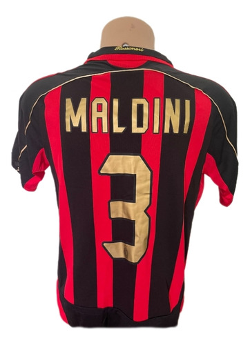 Camiseta A.c Milan Champions League 2006/07 Paolo Maldini 