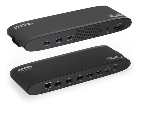 Plugable Estacin De Acoplamiento Usb-c 14 En 1 Con Carga De