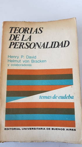 Teorías De  La Personalidad Henry David Helmut Von Bracken
