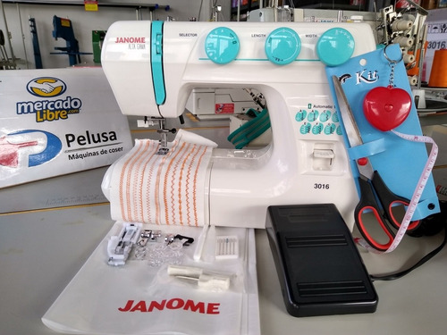 Imagen 6 de 10 de Janome 3016 + Tijera Y Metro De Regalo! Gtía 3 Años P/aregar