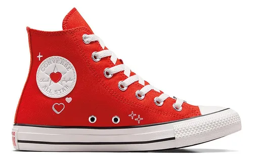 Converse rojas mujer clearance jersey
