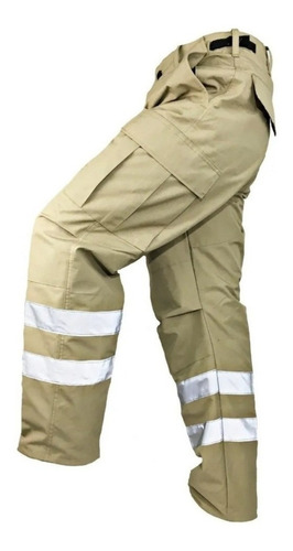 Pantalon Paramedico Con Reflejante Antirasgaduras Repelente