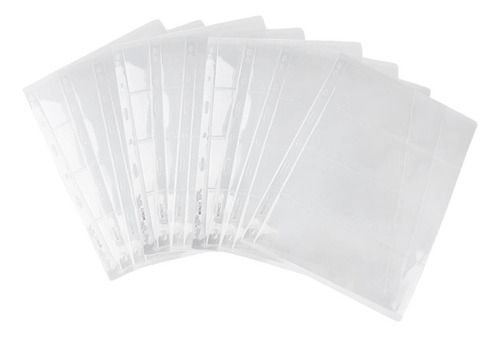Qa1 10 X 9 Orificios Papel Moneda Álbum Protectores De Hojas