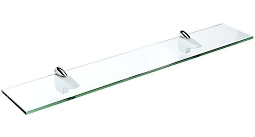 Estante De Vidrio Spancraft Glass Falcon, Cromo, 4.75 X 36