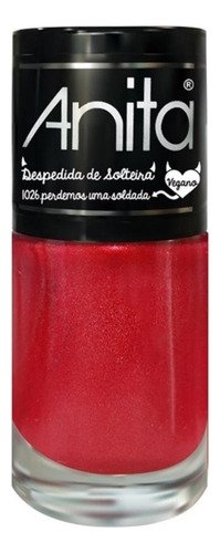 Esmalte Despedida De Solteira Perdemos Uma Soldada Anita Cor Vermelho