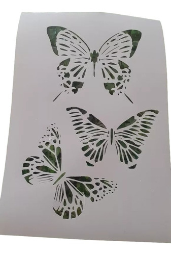 Stencil Mariposa Triple 