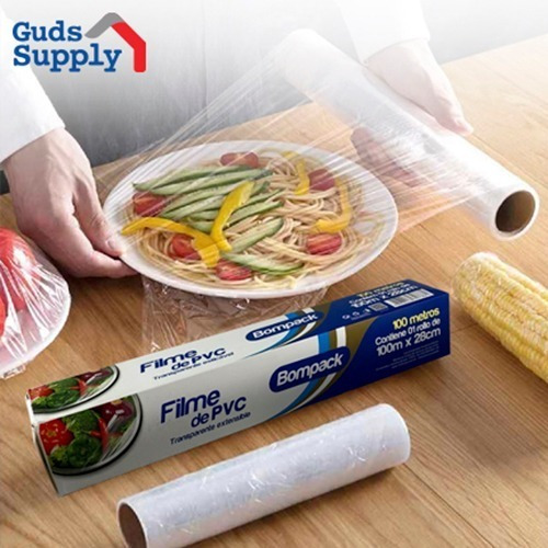 Imagen 2 de 3 de Papel Film Pvc Tipo Envoplast 100 Metros, Bompack Bulto X 12