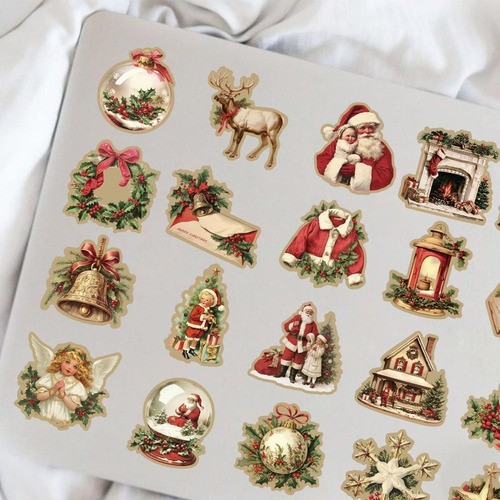 New Adesivos De Natal Vintage Transfers De Natal Vintage