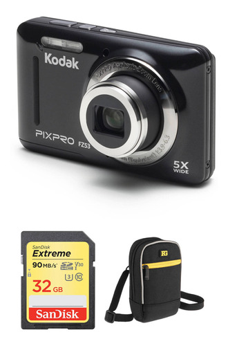 Kodak Pixpro Fz53 Digital Camara Con Accessory Kit (black)