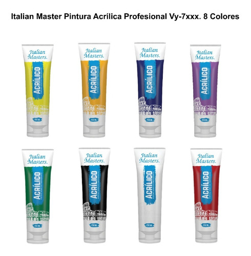 Pintura Acrílica Artistica Profesional Sayer- Kit 8 Colores