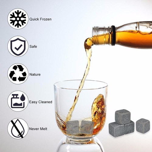 Cubitos de Hielo Reutilizables Piedra de Whisky de Acero Inoxidable para refrescos de Bebidas Reutilizables Regalo de cumpleaños de los Hombres Vino Cubo Cuerpo Cerveza Piedras Set de Regalo de YOU 