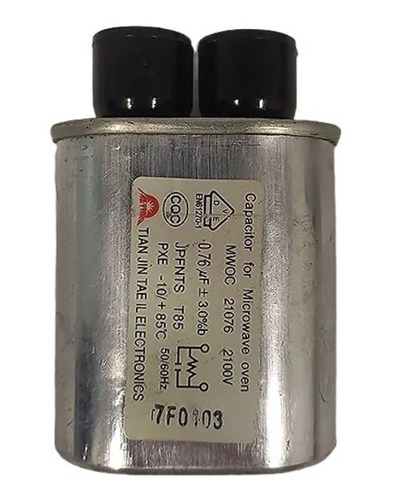 Condensador De Alto Voltaje 0.76 Micro F Para Microondas