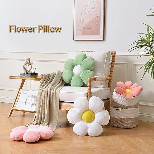 Almohada En Forma De Flor Rosa 40 Cm Para Sofá