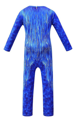 W Sonic El Erizo Cosplay Mono Todo El Juego Azul Marino