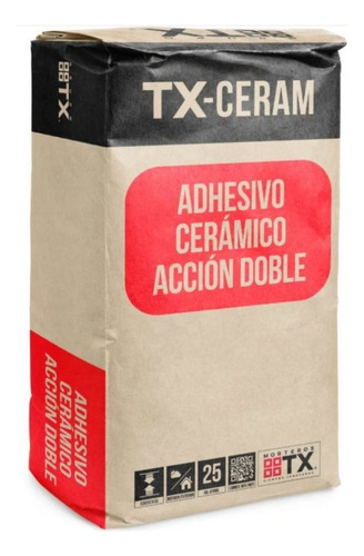 Adhesivo Ceramico Ad Saco 25 Kg Tx Sectorhidraulicocl