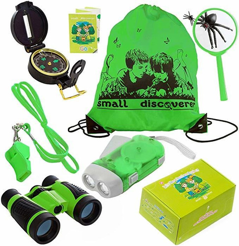 Kid Explorer Kit Binocular Flashlight Compass Magnifying Gla