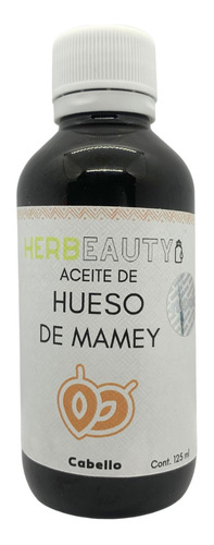 Aceite De Hueso De Mamey 125 Ml Herbeauty Para El Cabello